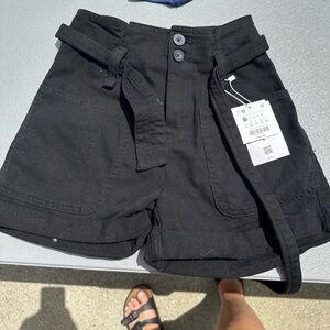 BNWT bershka black jean shorts